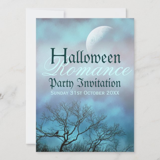 Invitation Dark Arts : Halloween Romance Soirée de Mariage go (Devant)