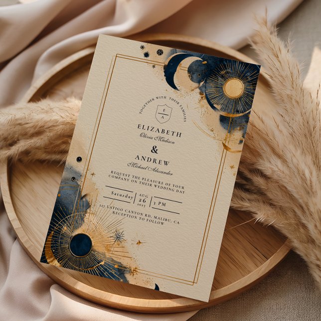 Invitation Dark Astrology Wedding (Créateur téléchargé)