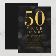 Dark Bokeh Lights 50 Année Classe Réunion