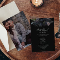 Dark Gothic Black Till Death Mariage photo officie