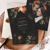 Dark Romantic Floral Roses néerlandais Sauvez la d