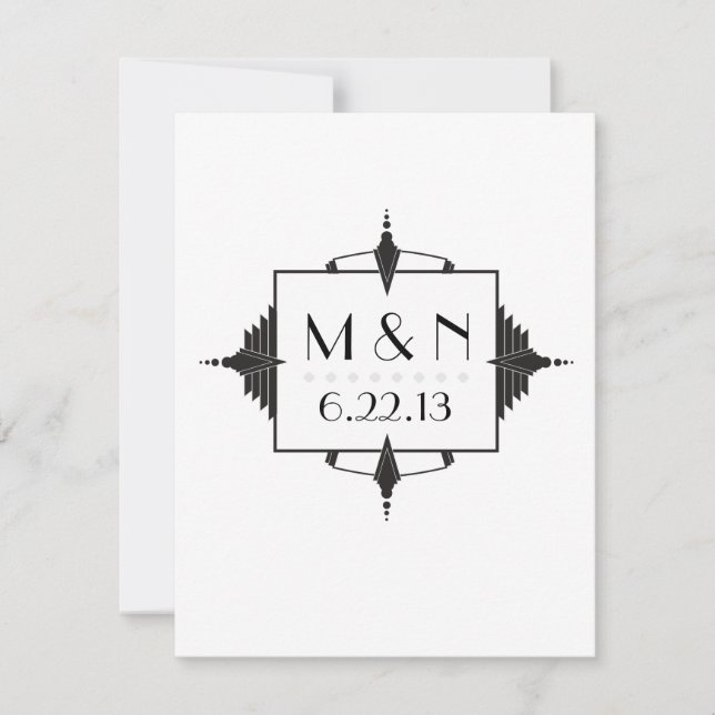 Invitation d'art déco (Devant)