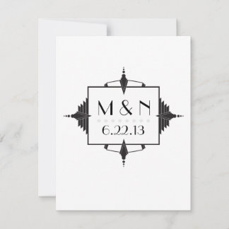 Invitation d'art déco