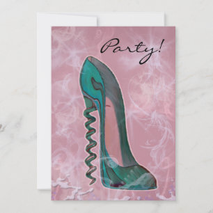 Invitation d'art moderne Stiletto Shoe