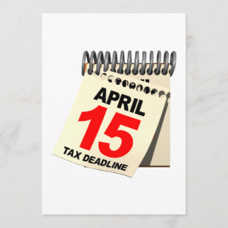 Invitation Date-butoir d'impôts