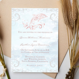 Invitation Dauphin rose