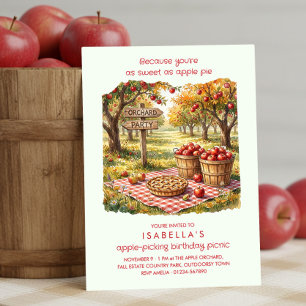 Invitation D'aussi bon que de la tarte aux pommes Fête d'auto