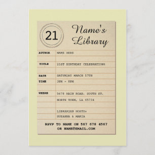 Invitation d'auteur de fête d'anniversaire de