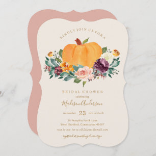 Invitation d'automne de Fête de la mariée de
