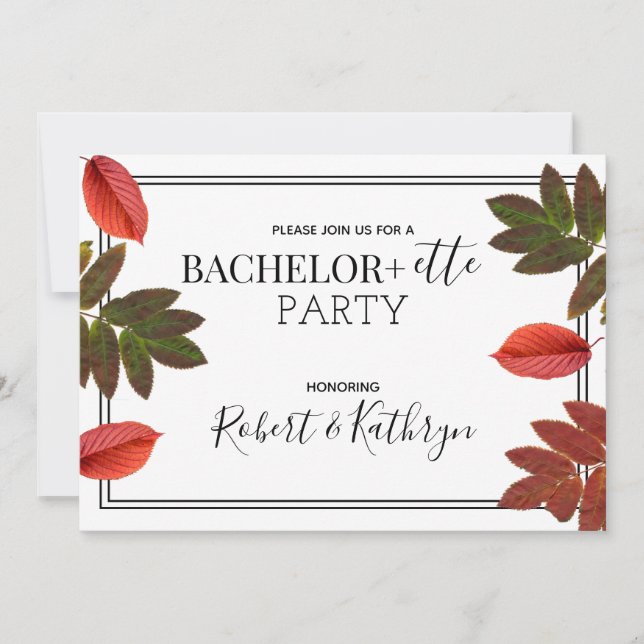 Invitation d'automne de sa soirée de bachelorette  (Devant)