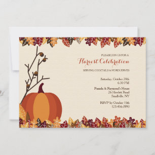 Invitation d'automne rustique
