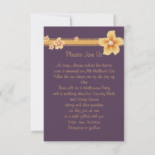 Invitation d'automne violet