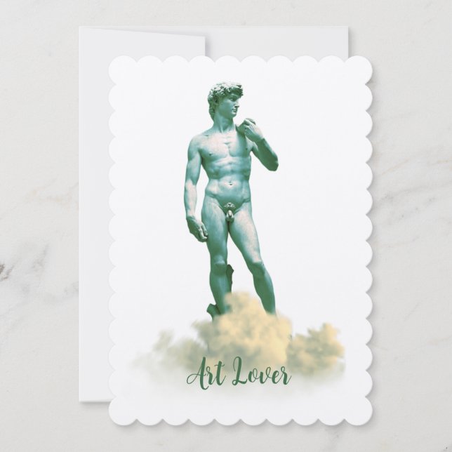 Invitation David dans les nuages (Devant)