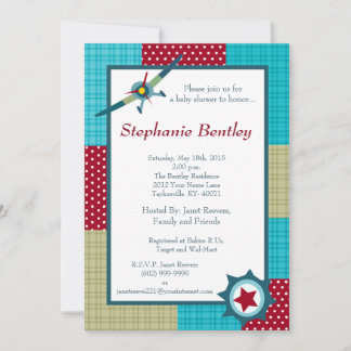 Invitation d'avion 5x7