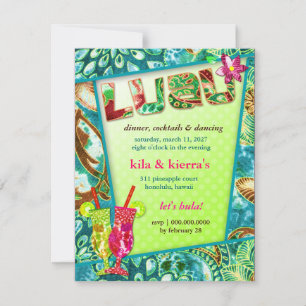 Invitation de 311 Lushious Luau