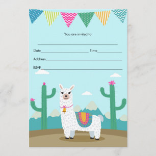 Invitation de anniversaire pour les enfants avec l