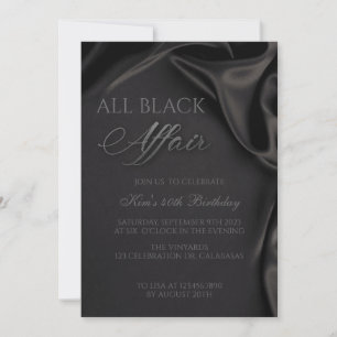 Invitation de anniversaire tenue de soirée Affaire