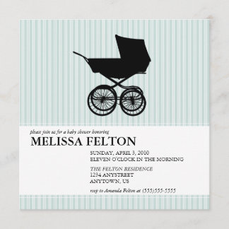 Invitation de Baby shower avec le babyfoot