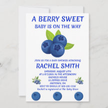 Invitation de Baby Shower Berry Sweet