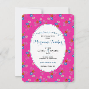 Invitation de Baby Shower botanique grandmillennia