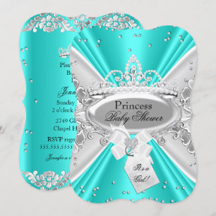 Invitation de Baby Shower Couronne de Princesse Ar