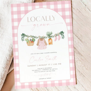 Invitation De Baby shower Cultivée Localement, Les