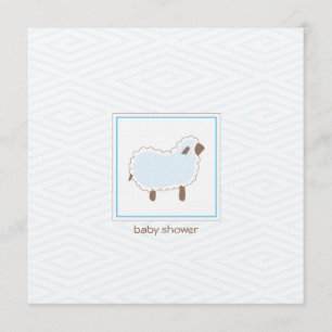 Invitation de Baby shower Custom_Little Lamb
