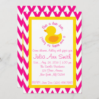 invitation de baby shower de Bande de
