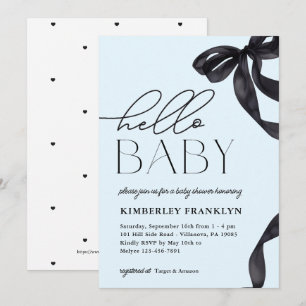 Invitation de Baby shower de bébé bébé garçon garç