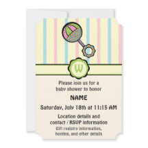 Invitation de Baby shower de bétail tout simplemen