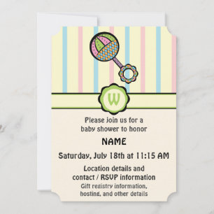 Invitation de Baby shower de bétail tout simplemen