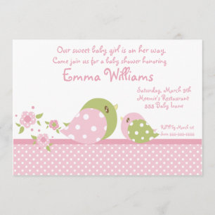 Invitation de baby shower de birdie de Babiez de