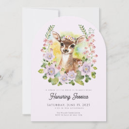 Invitation de Baby shower de cerfs de Whimsical