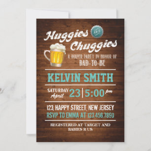 Invitation de Baby shower de Chuggies & Huggies