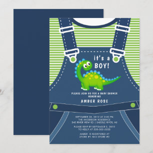 Invitation de Baby shower de Dinosaur Cute