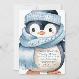 Invitation de Baby shower de garçon d'hiver de Pen