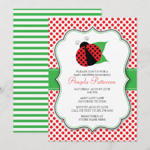 Invitation de Baby shower de Ladybug