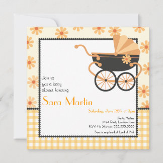 Invitation de baby shower de landau