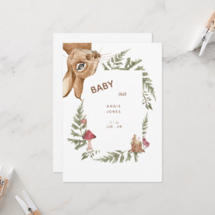 Invitation de Baby shower de lapin mou Whimsical
