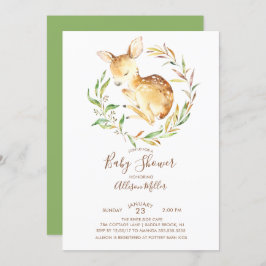 Invitation de Baby shower de Little Deer