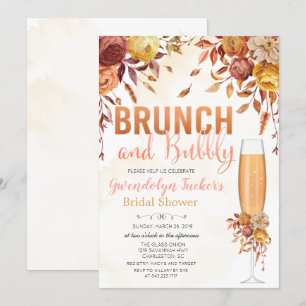 Invitation de Baby Shower de mariage Brunch et Bub