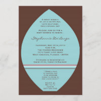 invitation de baby shower de panneau de surf de