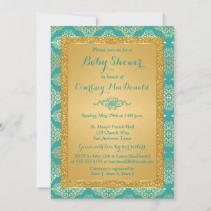 Invitation de Baby shower de Parties scintillant T