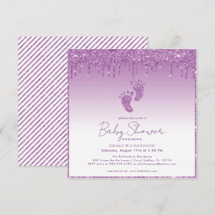 Invitation de Baby shower de Parties scintillant v