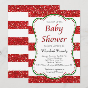 Invitation de baby shower de parties scintillantes