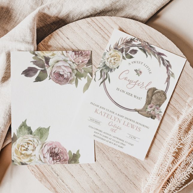 Invitation de Baby shower de pays de fille-fille (Créateur téléchargé)