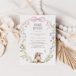 Invitation De Baby shower De Printemps De Bunny