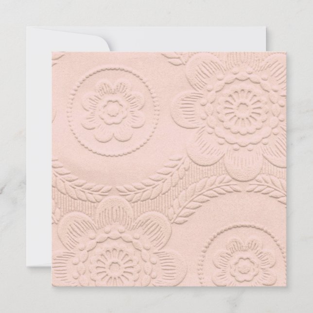Invitation de baby shower de regard de relief par (Devant)