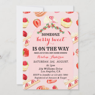 Invitation de Baby shower de sucre Berry