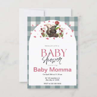 Invitation de Baby shower d'écume